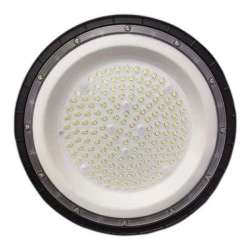 Φωτιστικό καμπάνα HIGH BAY 100W 10000LM UFO 6000K ψυχρό φως με γωνία φωτός 80° Φ26 σε μαύρο χρώμα Φωτιστικό καμπάνα HIGH BAY 100W 10000LM UFO 6000K ψυχρό φως με γωνία φωτός 80° Φ26 σε μαύρο χρώμα