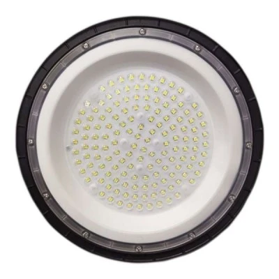 Φωτιστικό καμπάνα HIGH BAY 100W 10000LM UFO 6000K ψυχρό φως με γωνία φωτός 80° Φ26 σε μαύρο χρώμα