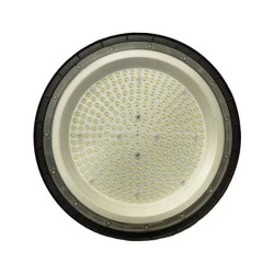 Καμπάνα φωτιστικό HIGH BAY Φ36 200W UFO με ενδιάμεσο φως 4000K 20000LM και γωνία θέασης 90° σε μαύρο χρώμα