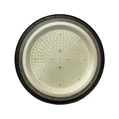 Καμπάνα φωτιστικό HIGH BAY Φ36 200W UFO με ενδιάμεσο φως 4000K 20000LM και γωνία θέασης 90° σε μαύρο χρώμα