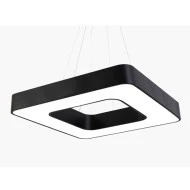 Μοντέρνο κρεμαστό φωτιστικό LED PADOVA CCT μαύρο χρώμα ντιμαριζόμενο με ασύρματο controller