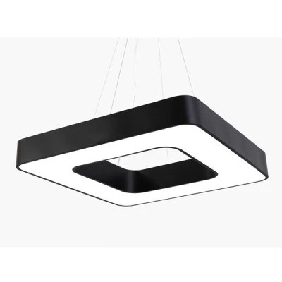 Μοντέρνο κρεμαστό φωτιστικό LED PADOVA CCT μαύρο χρώμα ντιμαριζόμενο με ασύρματο controller