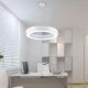 Φωτιστικό κρεμαστό LED SIENA ασημί χρώμα με δυνατότητα επιλογής φωτισμού CCT 110W Φ600xH80mm