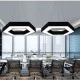 Μαύρο κρεμαστό φωτιστικό LED LIVORNO CCT 110W με δυνατότητα ρύθμισης του φωτός