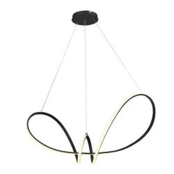 Φωτιστικό κρεμαστό μοντέρνας γραμμής LED CORDOBA BLACK CCT 106W από αλουμίνιο και ασύρματο controller Φωτιστικό κρεμαστό μοντέρνας γραμμής LED CORDOBA BLACK CCT 106W από αλουμίνιο και ασύρματο controller