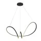 Φωτιστικό κρεμαστό μοντέρνας γραμμής LED CORDOBA BLACK CCT 106W από αλουμίνιο και ασύρματο controller Φωτιστικό κρεμαστό μοντέρνας γραμμής LED CORDOBA BLACK CCT 106W από αλουμίνιο και ασύρματο controller