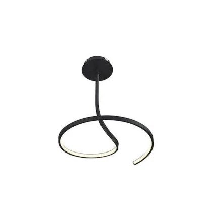 Φωτιστικό κρεμαστό LED GETAFE BLACK 46W 4600L ντιμαριζόμενο με ασύρματο controller και δυνατότητα επιλογής φωτός