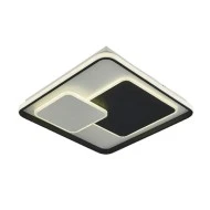 Μοντέρνο φωτιστικό οροφής LED 112W ZARAGOZA μαύρο χρώμα CCT με δυνατότητα επιλογής φωτισμού και DIMMABLE με ασύρματο CONTROLLER