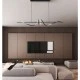 Κρεμαστό φωτιστικό LED VIGO σε μαύρο χρώμα 87W 8700L 120 x 20cm με δυνατότητα επιλογής χρώματος cct και ασύρματο controller