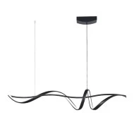 Μοντέρνο κρεμαστό φωτιστικό LED FERROL BLACK 59W ντιμαριζόμενο με ασύρματο controller
