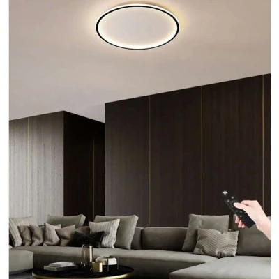 Φωτιστικό οροφής LED TARRAGONA WHITE 76W 7600L από αλουμίνιο Φ50x 5cm με δυνατότητα ρύθμισης του φωτός