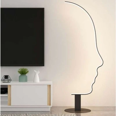 Μοντέρνο φωτιστικό LED δαπέδου 52W με σχέδιο πρόσωπο CCT και δυνατότητα ρύθμισης φωτισμού 156cm x 60cm Μοντέρνο φωτιστικό LED δαπέδου 52W με σχέδιο πρόσωπο CCT και δυνατότητα ρύθμισης φωτισμού 156cm x 60cm