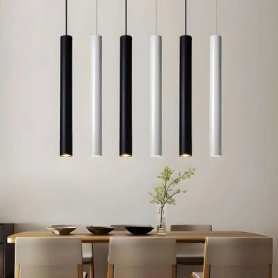 Κρεμαστό φωτιστικό μονόφωτο LED 5W 550L σε λευκό χρώμα με δυνατότητα επιλογής φωτισμού 