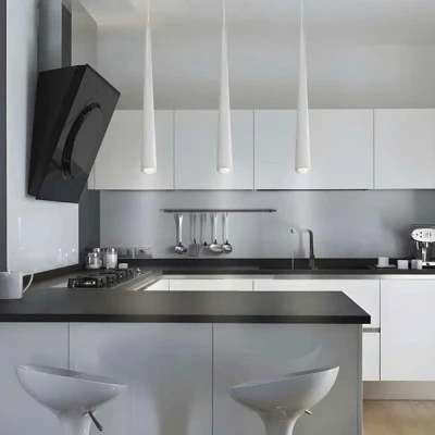 Κρεμαστό μοντέρνο φωτιστικό LED 5W 550L CCT λευκό χρώμα από αλουμίνιο
