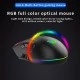 Ενσύρματο gaming ποντίκι AULA Fire H512 5000DPI 12 πλήκτρα RGB μαύρο