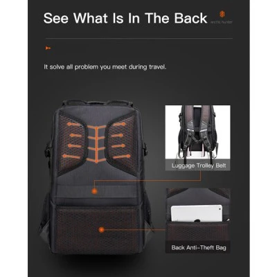Τσάντα πλάτης ARCTIC HUNTER B00387 με θήκη laptop 15.6