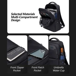 Τσάντα πλάτης ARCTIC HUNTER B00477 με θήκη laptop 15.6