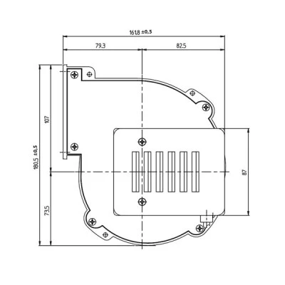 Βεντιλατέρ σαλίγκαρος  CF 100-35 80W παροχή αέρος 220m³/h 2.430 rpm στροφές