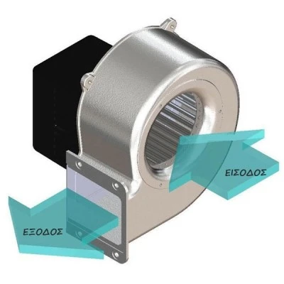 Βεντιλατέρ σαλίγκαρος  CF 100-35 80W παροχή αέρος 220m³/h 2.430 rpm στροφές
