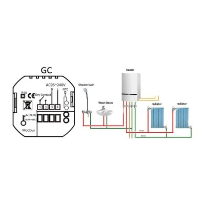 Smart θερμοστάτης αερίου BHT-002-GCLW WiFi για ομοιόμορφο και άνετο έλεγχο θερμοκρασίας