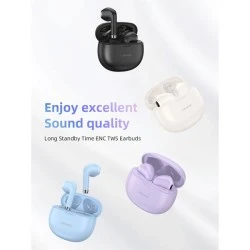 Earphones USAMS με θήκη φόρτιση True Wireless Φ13mm με μαύρα χρώμα