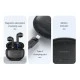 Earphones USAMS με θήκη φόρτιση True Wireless Φ13mm με μαύρα χρώμα