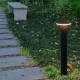 Φωτιστικό κολωνάκι LED κήπου ισχύος 12W 3000Κ θερμό λευκό φως μαύρο χρώμα 60cm από χυτό αλουμίνιο