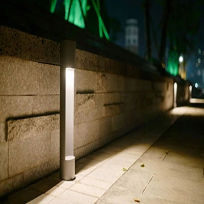 Φωτιστικό κολωνάκι LED κήπου 60cm μαύρο χρώμα 7W θερμό λευκό φως 3000k IP65 από χυτό αλουμίνιο