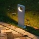 Φωτιστικό κολωνάκι LED κήπου λευκό 7W 3000Κ θερμό λευκό φως 50cm από χυτό αλουμίνιο