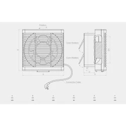 Εξαεριστήρας τζαμιού-τοίχου Bahcivan BPP-30 40W 1100rpm 1100m³/h 44dB αμφίδρομης ροής αέρα