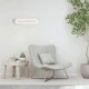 Φωτιστικό οροφής SOLO LED 36W θερμό φως 3000k 2700lm ντιμαριζόμενο μεταλλικό λευκό 57x14x6cm