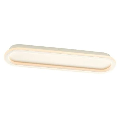 Φωτιστικό οροφής SOLO LED 36W θερμό φως 3000k 2700lm ντιμαριζόμενο μεταλλικό λευκό 57x14x6cm