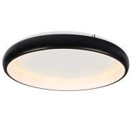 Led πλαφονιέρα οροφής 34W θερμό φως 3000k 2330lm μαύρο μεταλλικό D41xH8,5cm εσωτερικού χώρου IP20