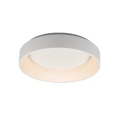 Led πλαφονιέρα οροφής 34W θερμό φως 3000k 1700lm λευκό μεταλλικό D45xH14cm IP20