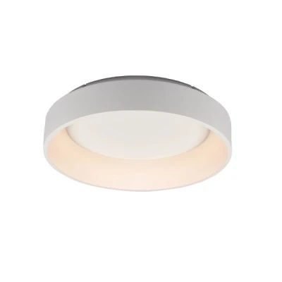Led πλαφονιέρα οροφής 34W θερμό φως 3000k 1700lm λευκό μεταλλικό D45xH14cm IP20