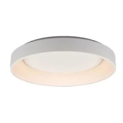 Φωτιστικό οροφής LED APOLLO 80W θερμό λευκό φως 3000k 4100lm D78xh14cm λευκό μεταλλικό