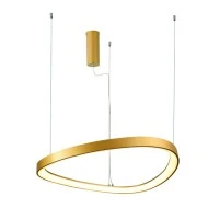 Φωτιστικό κρεμαστό HARMONY LED 36W θερμό φως 3000k 2700lm χρυσό αλουμίνιο IP20 D42xH120cm