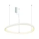 Φωτιστικό LED κρεμαστό HARMONY 36W θερμό φως 3000k 2700lm λευκό αλουμίνιο D42xH120cm IP20
