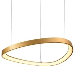 Κρεμαστό φωτιστικό LED 54W θερμό φως 3000k 4000lm HARMONY αλουμίνιο χρυσό D60xh120cm IP20