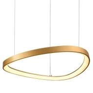 Φωτιστικό LED κρεμαστό HARMONY 74W θερμό φως 3000k 6500lm χρυσό αλουμινίου D80xh120cm IP20
