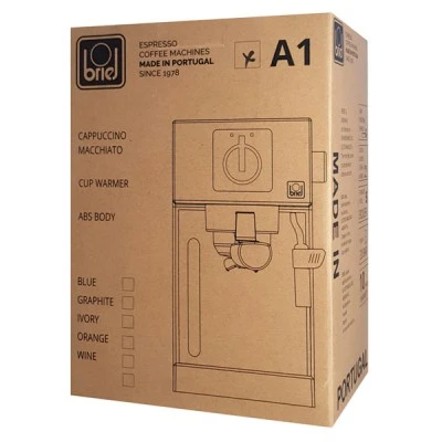 Μηχανή espresso BRIEL BRL-A1-BK 1000W 20 bar με φίλτρα αλεσμένου καφέ και pods
