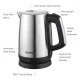 Ηλεκτρικός βραστήρας BRUNO BRN-0030 2200W 1.7lt με ένδειξη στάθμης νερού & εργονομική λαβή