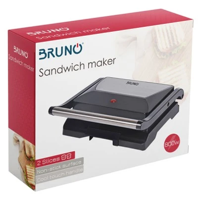 Τοστιέρα BRUNO BRN-0067 800W με αντικολλητική επιφάνεια & ένδειξη επίτευξης θερμοκρασίας Τοστιέρα BRUNO BRN-0067 800W με αντικολλητική επιφάνεια & ένδειξη επίτευξης θερμοκρασίας
