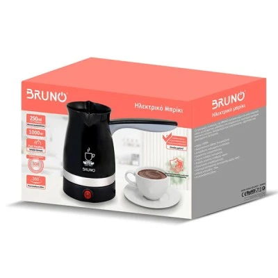 Ηλεκτρικό μπρίκι BRUNO BRN-0187 με απόδοση 1000W & χωρητικότητα 250ml σε μαύρο χρώμα Ηλεκτρικό μπρίκι BRUNO BRN-0187 με απόδοση 1000W & χωρητικότητα 250ml σε μαύρο χρώμα