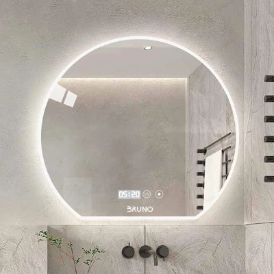 Bruno καθρέφτης μπάνιου LED BRN-0202, ημικυκλικός, 24W, 73x80cm, IP67
