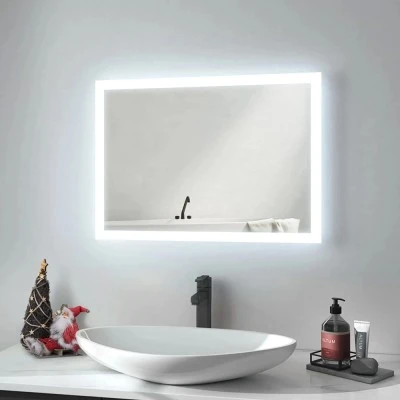 Bruno Καθρέφτης μπάνιου LED BRN-0203, ορθογώνιος, 24W, 60x80cm, IP67