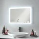 Bruno Καθρέφτης μπάνιου LED BRN-0203, ορθογώνιος, 24W, 60x80cm, IP67