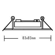 Φωτιστικό σποτ χωνευτό κινητό μπρονζέ τετράγωνο μεταλλικό για λάμπες MR16 & GU10 Φωτιστικό σποτ χωνευτό κινητό μπρονζέ τετράγωνο μεταλλικό για λάμπες MR16 & GU10