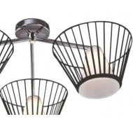 Φωτιστικό metal white glassτρίφωτο οροφής λευκό με λευκό γυαλί για 3 λάμπες οικονομίας G9