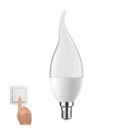 Λάμπα led C37 κεράκι με μύτη 7W Ε14 3000k θερμό λευκό φως 500lm με ρύθμιση έντασης φωτός σε 3 στάδια